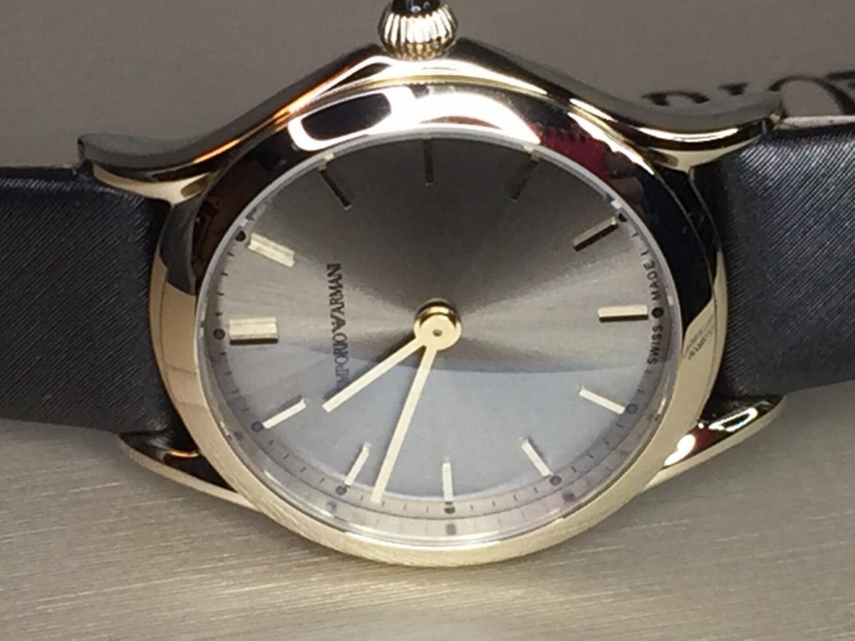 Ladies GIORGIO ARMANI / EMPORIO Swiss Made Quartz Watch  Gold Tone MSRP $895 Emporio Armani Gold Plated Band Wristwatches for sale | eBay main image 4