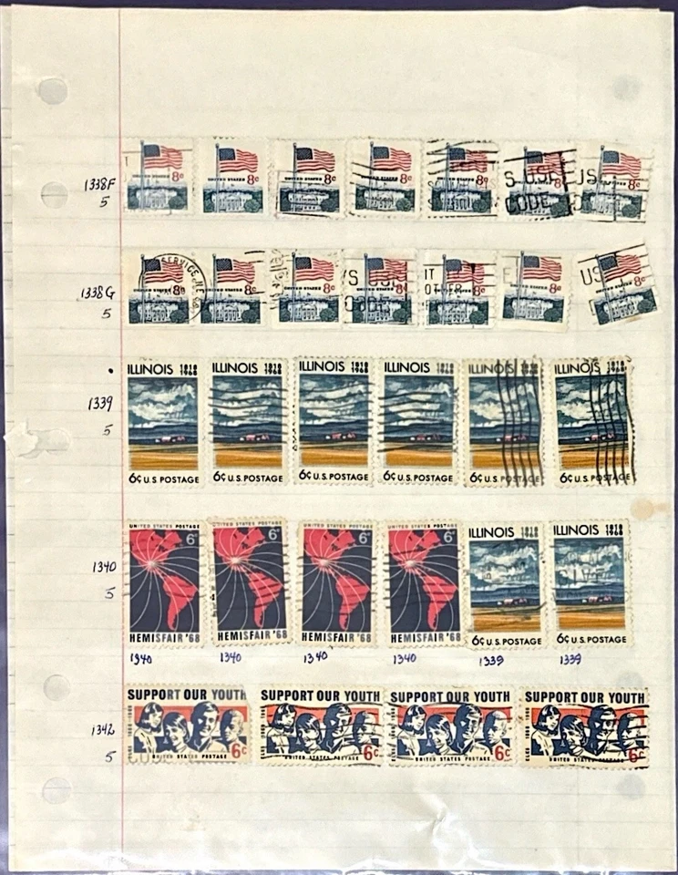 Vintage American USA Stamp Lot Collection Presidents Christmas - Image 2 of 4