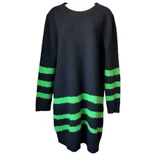 Marc Jacobs Wool & Angora Striped Relaxed Knit Jumper Dress – M