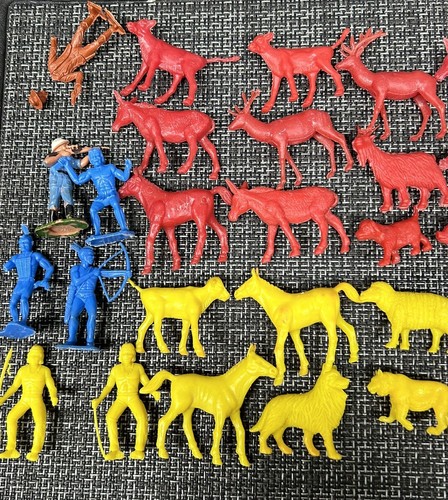 Vintage 50-70er Jahre Hongkong Kunststoff Tiere Soldaten usw. einige selten - Bild 2 von 8