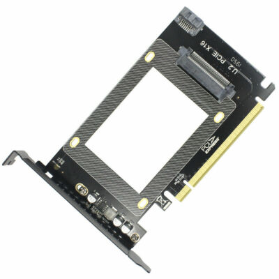 PCIe X16 4.0 Adapter Card to U.2 SSD and SATA SSD Converter SFF-8639 U.2 Adapter