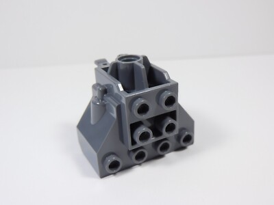 LEGO Dark Bluish Gray 4x2x3 w/ Pin Hole Clips Cockpit Part 98876 C2
