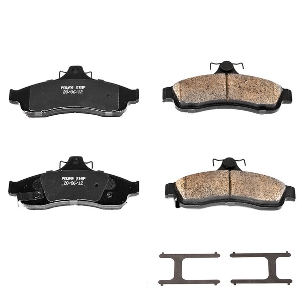 Disc Brake Pad SetRear Z17 LowDust Ceramic Brake Pads with Hardware