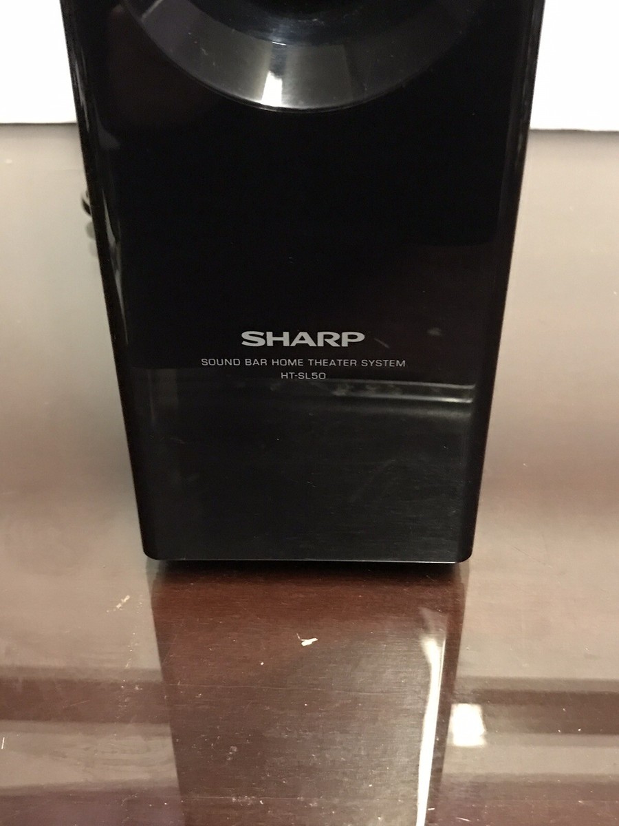 SHARP HT-SL 50 SOUND BAR AND AMPLIFIED SUBWOOFER BLACK