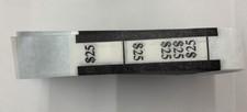 Currency Straps - Self Sealing Money Bands, 25 Black, 500 pack