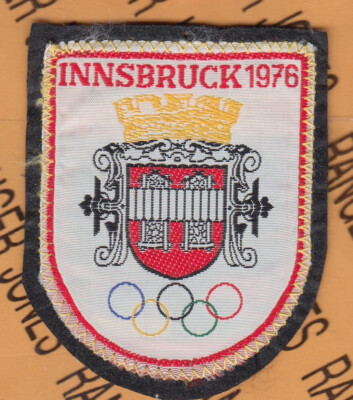 Austria Oesterreich Innsbruck 1976 Olympic Tour jacket ~3'' patch c/e