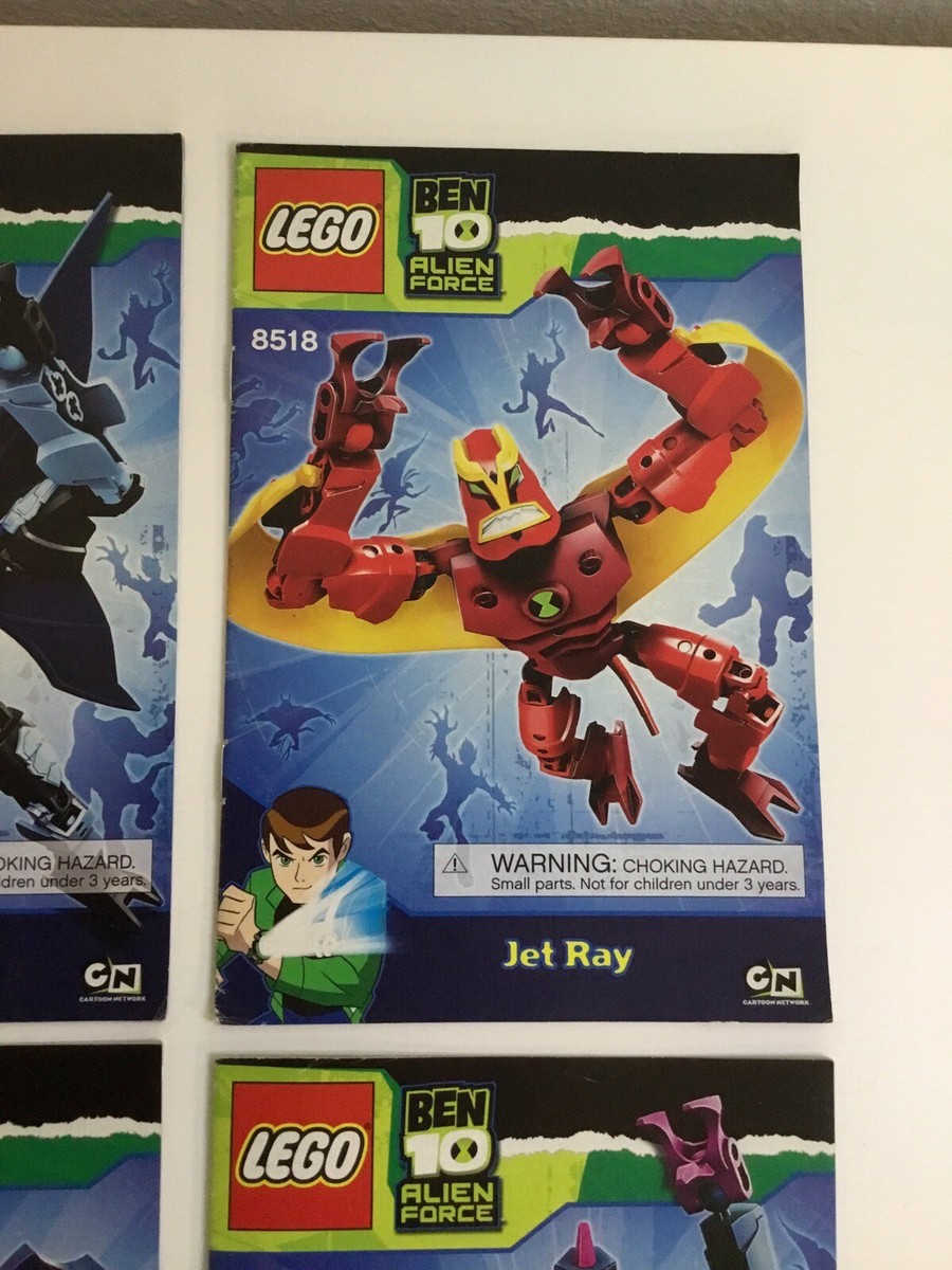 Lego Ben 10 Alien Force Instruction Manual - Lot Of 4 - Read