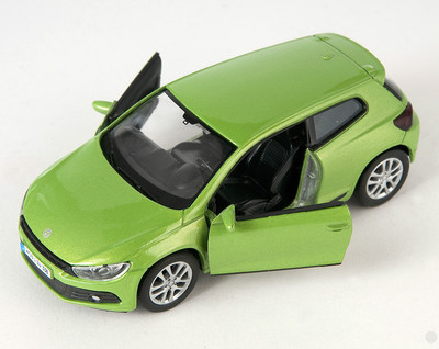BLITZ VERSAND VW Scirocco neongrün / neongreen Welly Modell Auto 1:34 NEU & OVP 