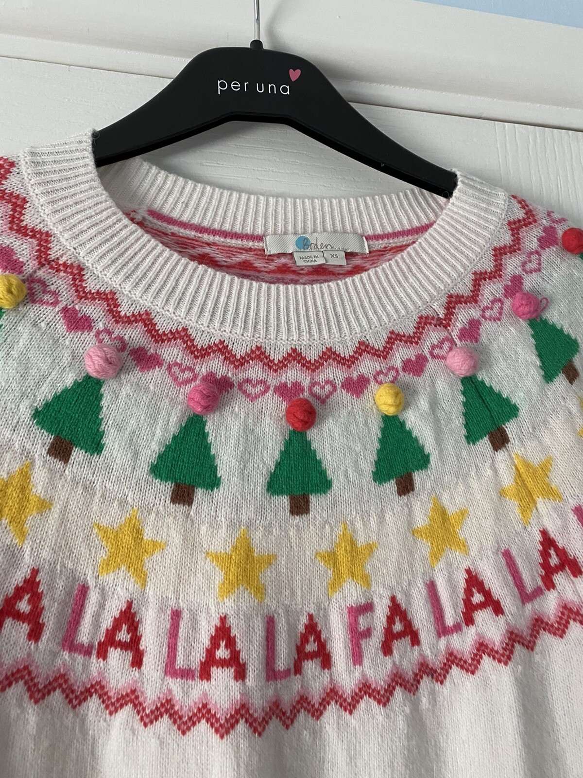 Christmas Fair Isle Star Pom Pom Jumper 