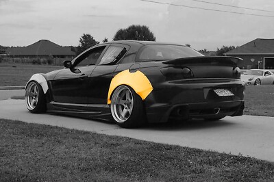 Rear fender flares V1 (wide body) (PN:86) Mazda RX-8 S1/S2 (03-12