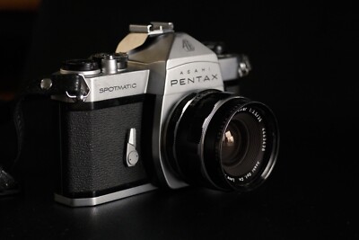 Asahi Pentax Spotmatic SP SLR 35mm Film Camera With lenses