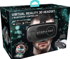 ReTrak Utopia 360  Virtual Reality Headset with Bluetooth Controller