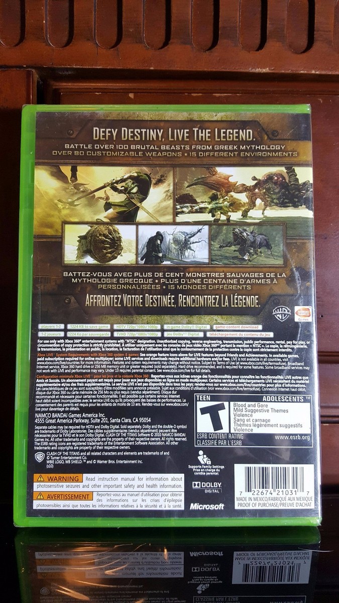 Clash of the Titans: The Video Game (Microsoft Xbox 360, 2010