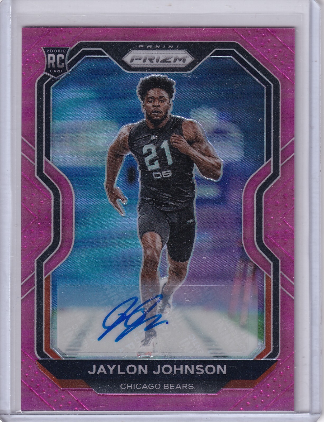 Jaylon Johnson Panini Prizm #306 Autograph-Pink