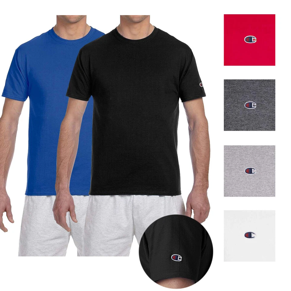 Champion Men's T-Shirt 6.1 oz. Athletic Workout Fitness Short Sleeve Shirt T525C