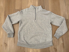 Tek Gear Ultrasoft Fleece 1/4 Zip Sweatshirt Heather Gray Women's Small Pullover