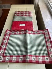 New 100 52x52 Cotton Christmas Tablecloth With Matching 3 Placemats