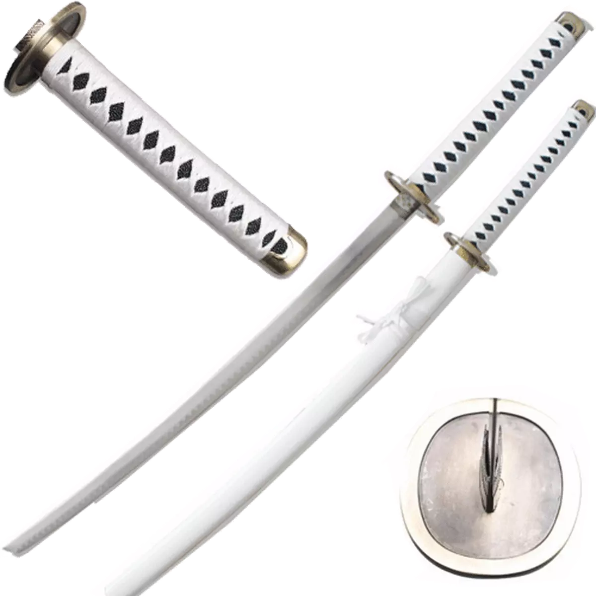  Adust Carbon Steel Zoro Sword, Anime Sword, 41 inch Overall,  Japanese Katana Samurai Sword : Sports & Outdoors