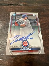2023 Bowman Draft Matt Shaw Chrome 1st Auto 