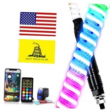 1PC 2FT Upgraded COB LED Whip Lights with Multiple VIS-COB Whip Lights 2FT