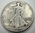 1942-P Walking Liberty Half Dollar, Fine Condition, 90% Silver T23