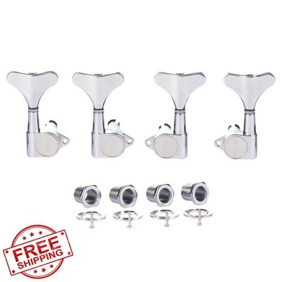 4 String Chrome Bass Tuners 18:1 Sealed 2R/2L Ibanez Yamaha Style