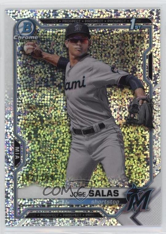 2021 Bowman Chrome Prospects Speckle Refractor 182/299 Jose Salas #BCP-110 6o3