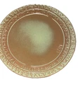 Vtg Frankoma Pottery Sequoyah's Cherokee Alphabet 1821 Brown Plate 7FS Usa Made