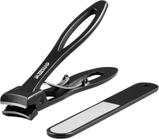 Nail Clippers Ultra Wide Jaw Opening Fingernail and Toenail Clippers Set