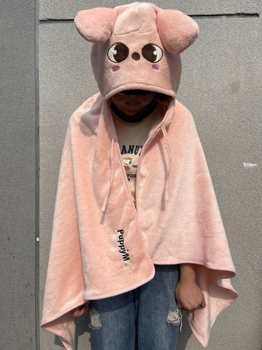 Stray Kids Blanket SKZOO Cartoon Hoodie Throw Warm Cloak Bang Chan