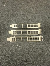 Lot of 3 / High Profile Bracket Dual Ethernet Port