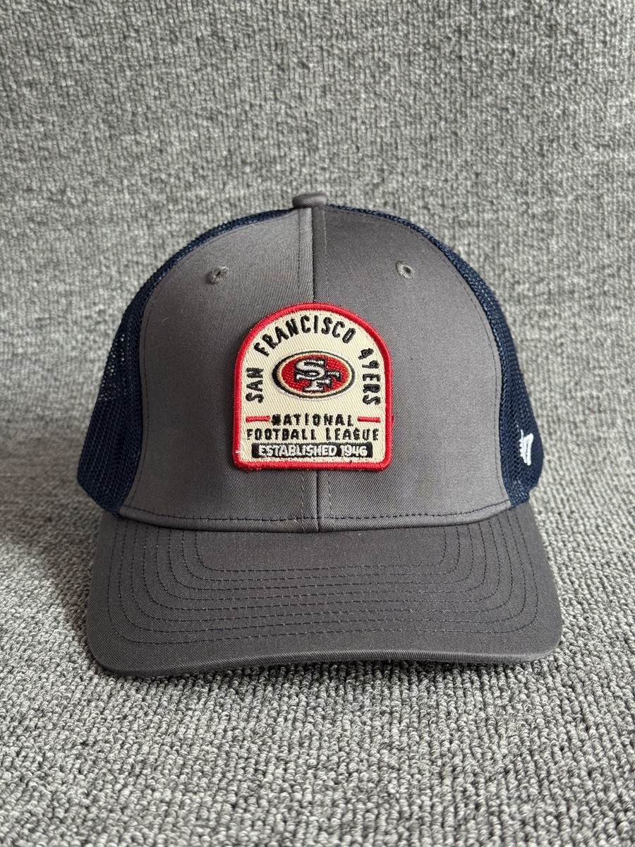 '47 Brand San Francisco 49ers NFL Trucker Snapback Hat Gray Navy