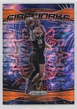 2024 Panini Prizm WNBA Fireworks Orange Pulsar 6/75 DiJonai Carrington #5 2s2