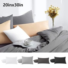 Set of 2 Queen Pillowcases - Ultra Soft Breathable 20x30 Inch Pillow Covers