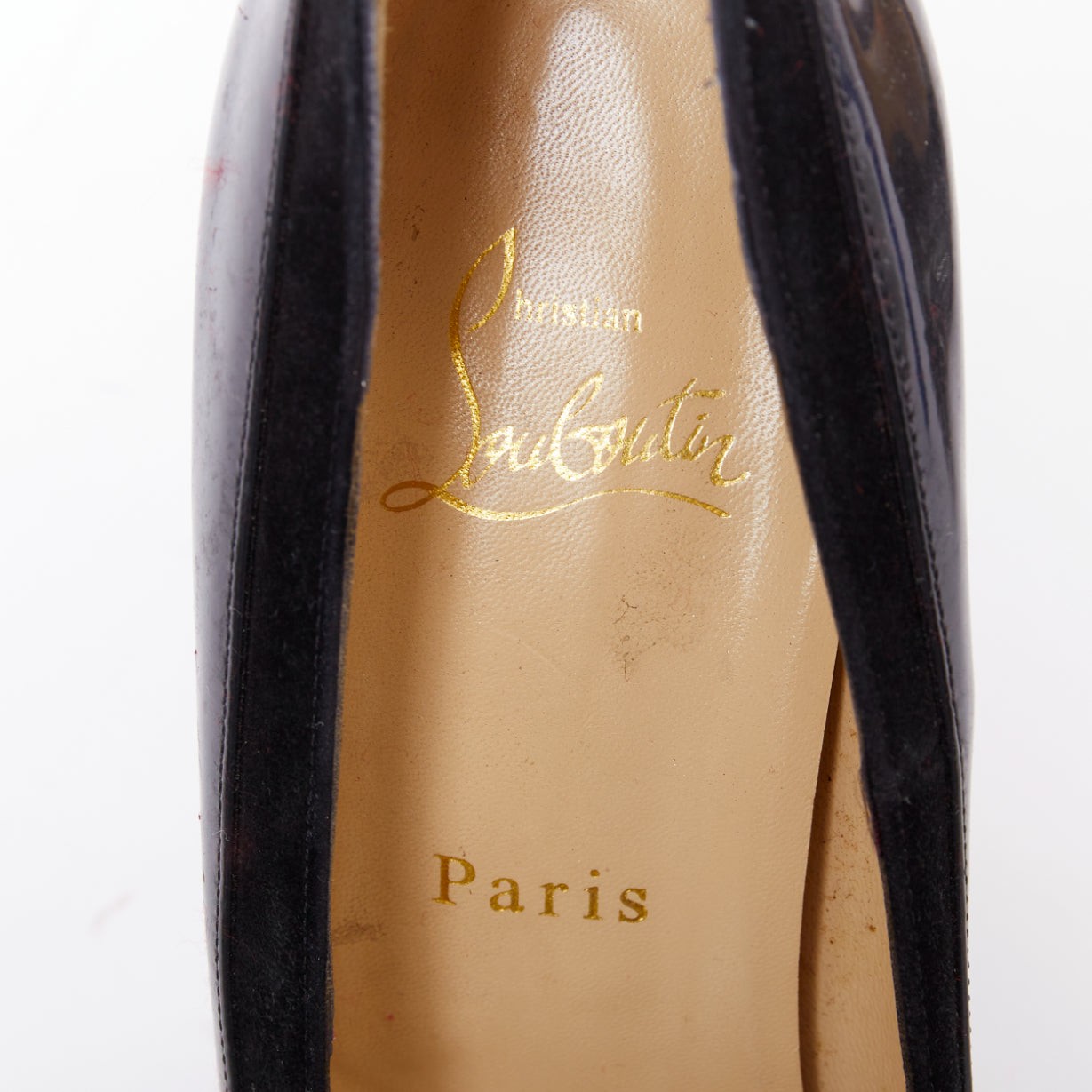 CHRISTIAN LOUBOUTIN Asteroid 140 black silver punk spike strass platform EU39