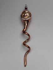 Christopher Radko Elfo Espiral Torcido Sacacorchos Elfo Adorno de Navidad Oro Rosa