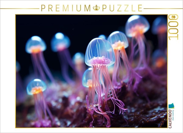 Calvendo Puzzle Jellyfish Dance - Microorganisms | 1000 Pieces, Finished Size 25-image