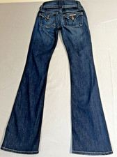 HUDSON Sz 26X32 Jeans Signature Petite Bootcut Stretch Lo Rise Coastal Western