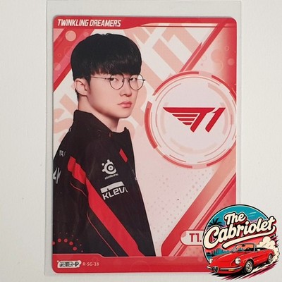 SKT T1 Faker Buffun Player Card   League of Legends LoL Gaming Trading Card