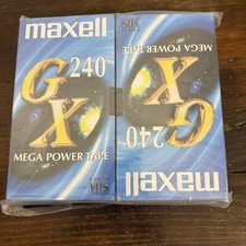 Maxell VHS Blank Video Cassette Tapes GX 240 New Sealed Lot of 4 NEW
