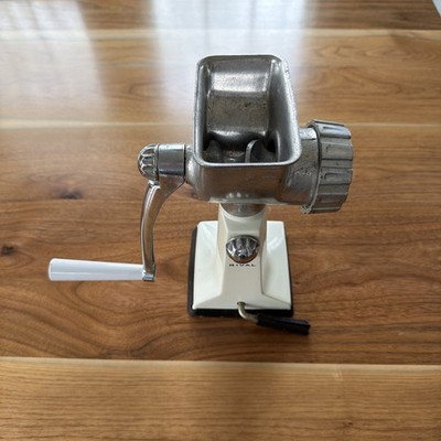 Rival Meat Grinder Grind-o-Mat Vacomatic Base With Blade Vintage