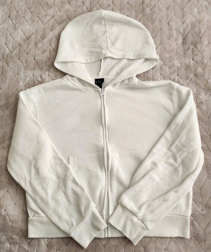 Art Class Girls Full-Zip Hoodie Sweatshirt White Size XL 14