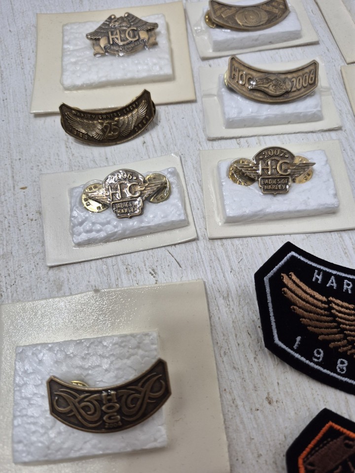 Lot HOG Harley Davidsons Harley Owners Group Pins Patch Pinbacks ...