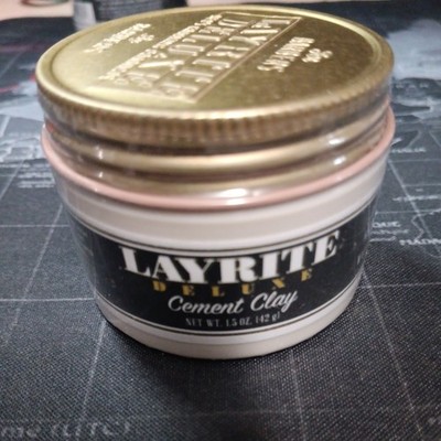 LAYRITE DELUXE Hair Cement Clay 1.5 oz Extreme High Hold Water Based