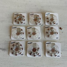 Energizer 312 Hearing Aid Batteries Zinc Air Brown Tab Lot of 44 Exp 2026
