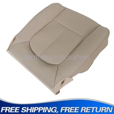 Replacement For 11-16 Ford F250 F350 Lariat Driver Bottom Leather Seat Cover Tan