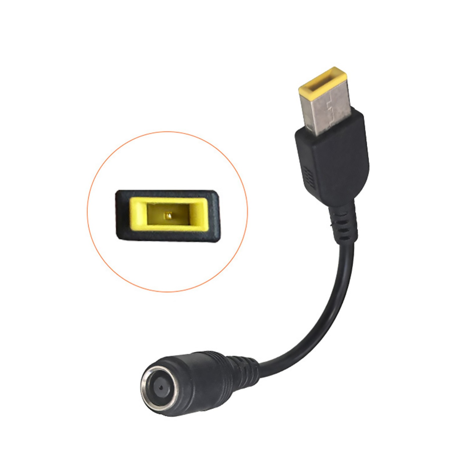 10PCS New 7.9*5.5mm Round to Square Plug Adapter Repair Part for Lenovo Thinkpad