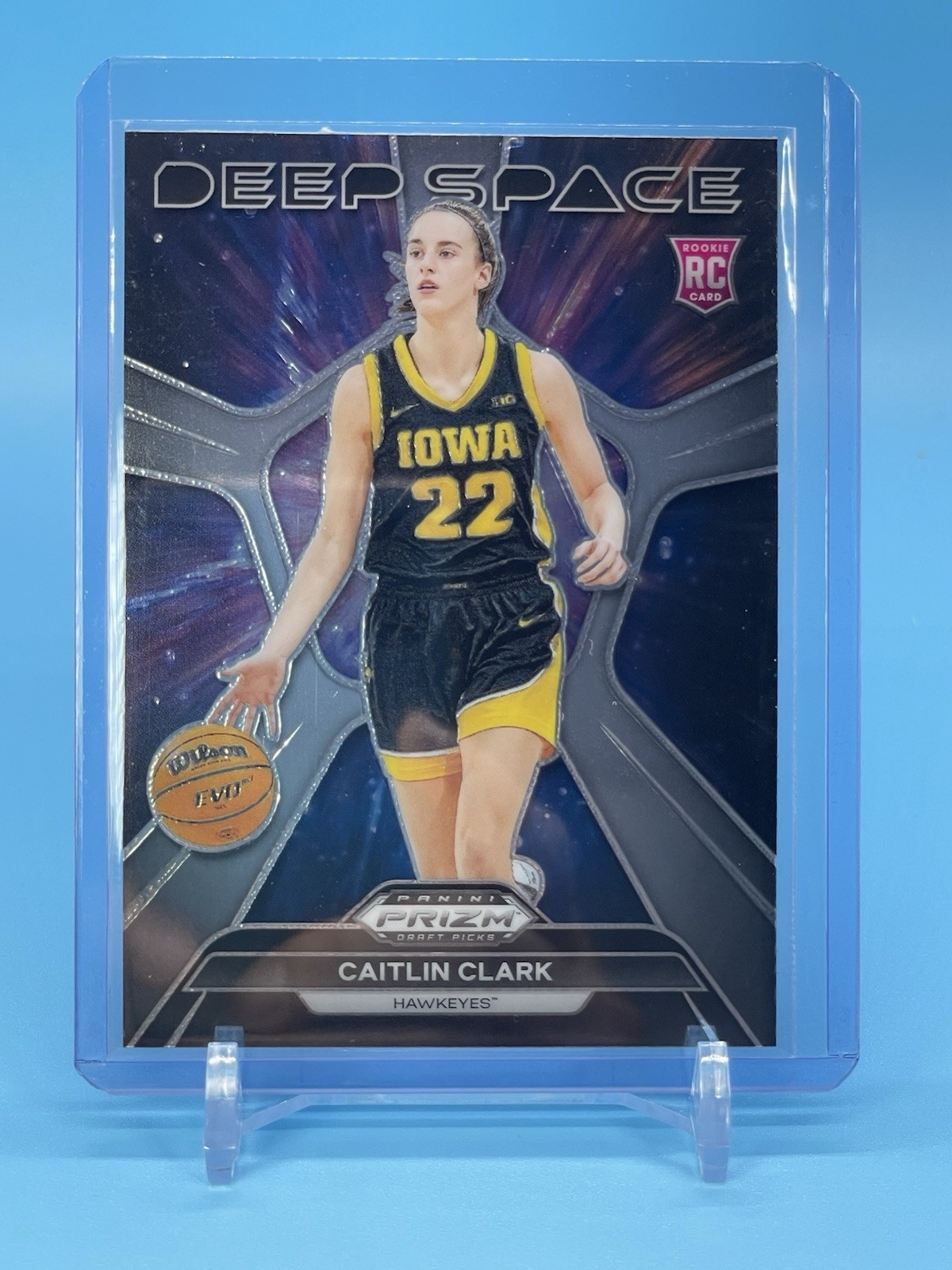 2024 Panini Prizm Draft Picks ~ CAITLIN CLARK ~ RC Deep Space #8 🔥