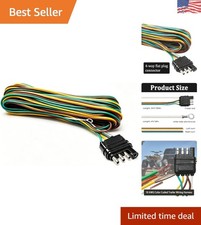 25ft 4-flat Trailer Wiring Harness - Essential For All Types Of Trailer Lights