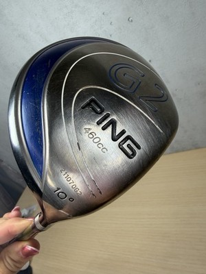 Ping G5 Driver 10 Degree Right 45  W/Aldila NV Green 65g Stiff Shaft Golf Club